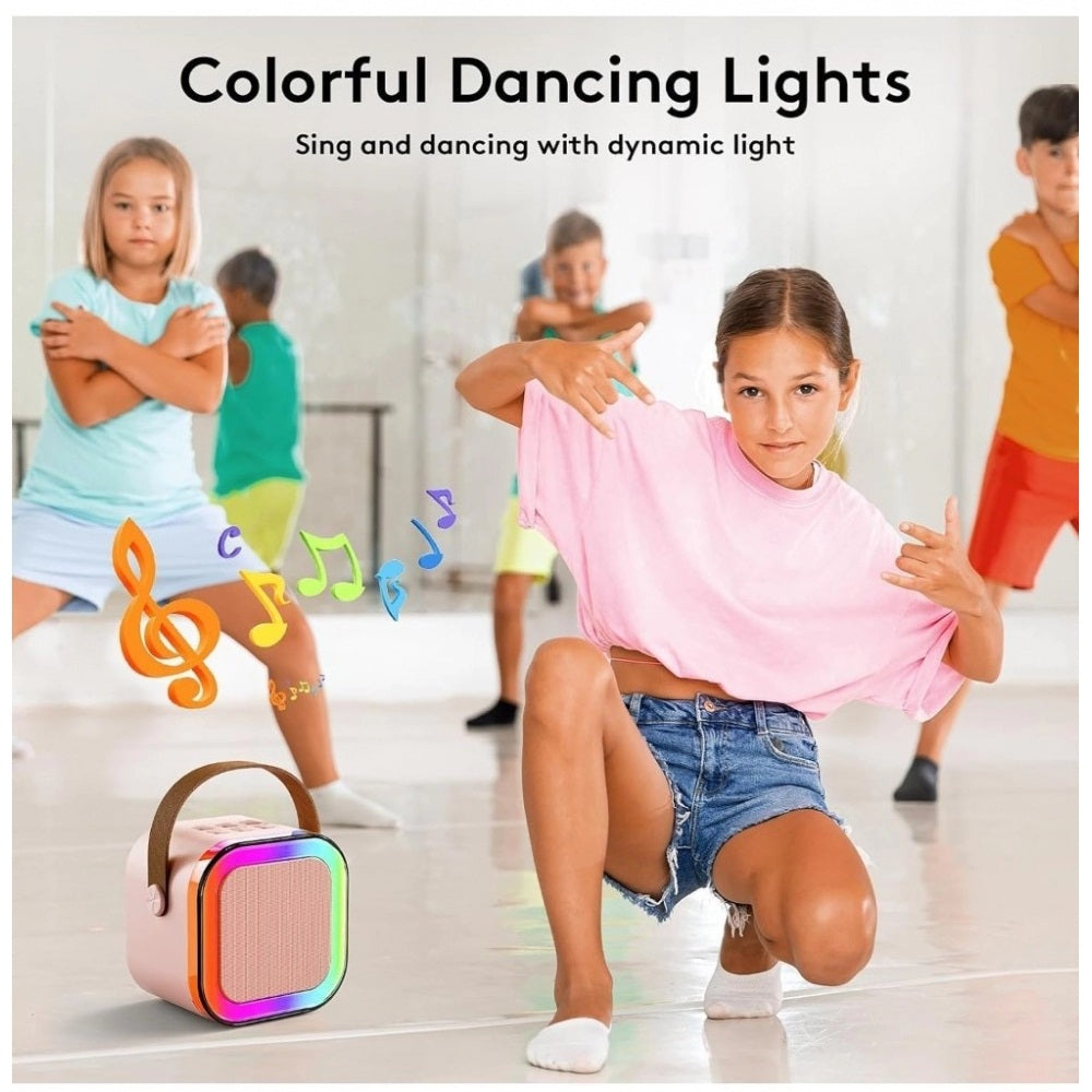 Portable Mini Blue-Tooth Karaoke Speaker for Kids & Adults with Wireless Microphone