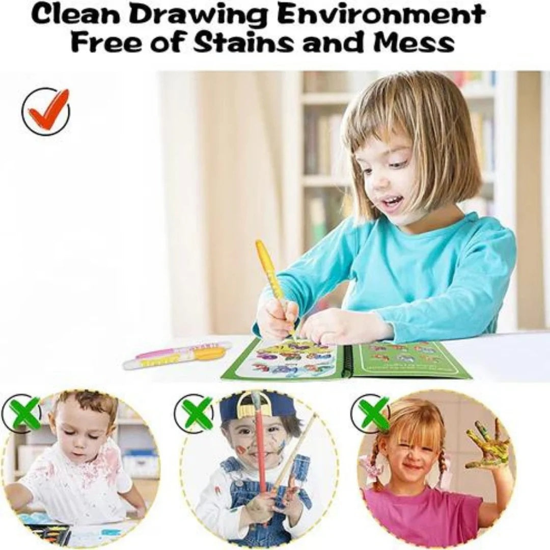 Hidden Gems Magic Water Book Combo (Set of 4) – No-Mess Fun for Kids