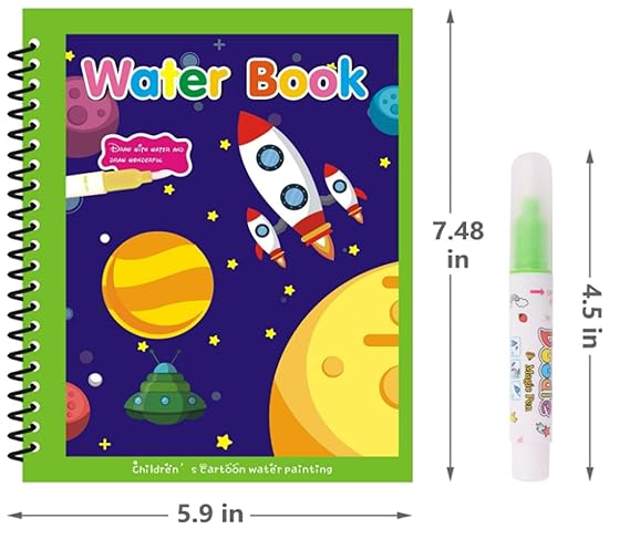 Hidden Gems Magic Water Book Combo (Set of 4) – No-Mess Fun for Kids