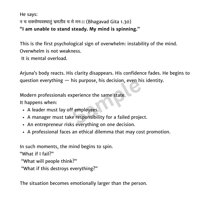 Bhagavad Gita Lessons for Busy Professionals