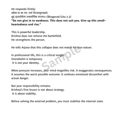 Bhagavad Gita Lessons for Busy Professionals