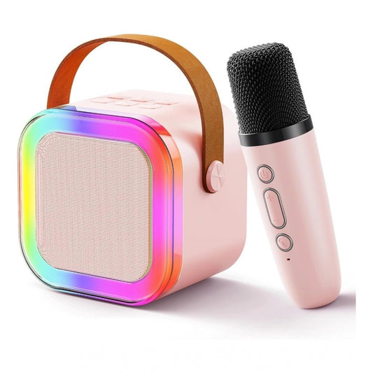 Portable Mini Blue-Tooth Karaoke Speaker for Kids & Adults with Wireless Microphone